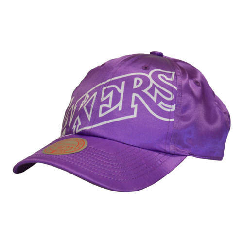 Мужская бейсболка фиолетовая с логотипом Mitchell & Ness NBA Los Angeles Lakers Snapback