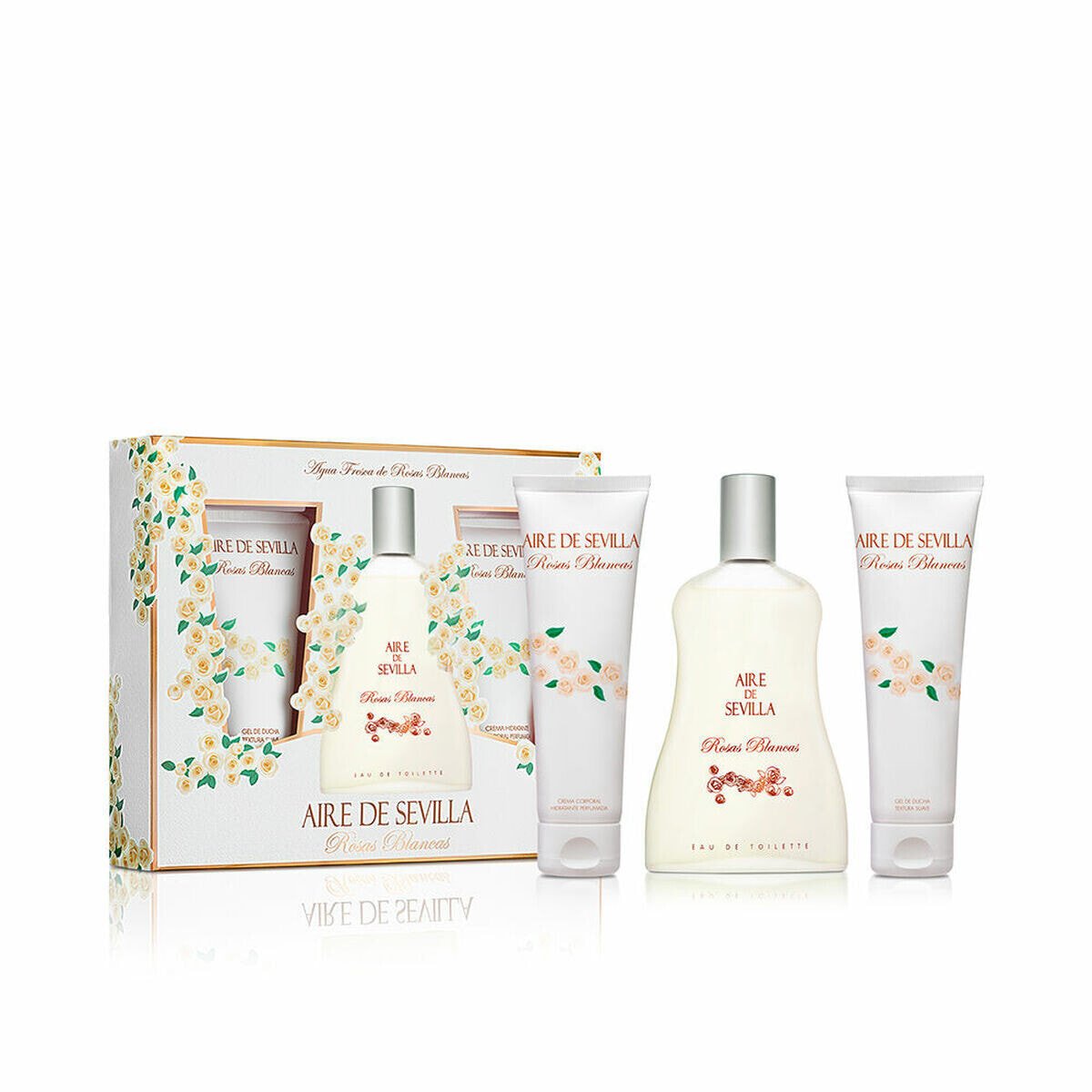 Women's Perfume Set Aire Sevilla Rosas Blancas 3 Pieces