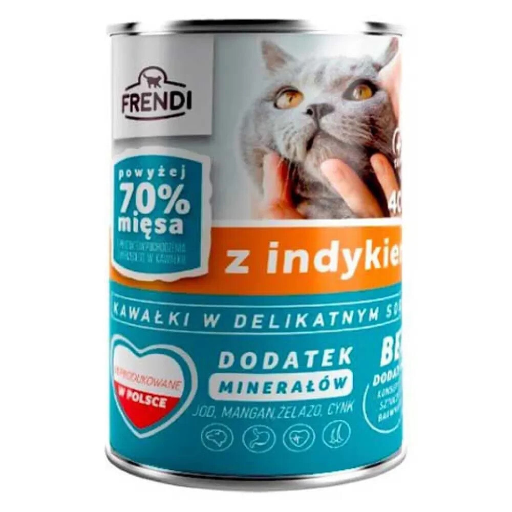 FRENDI Turkey chunks in delicate sauce wet food for cat 400g