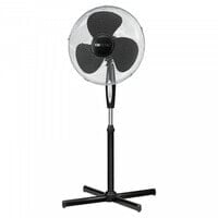 Clatronic VL 3741 S - Household bladeless fan - Black - Floor - Metal - 40 cm - Buttons