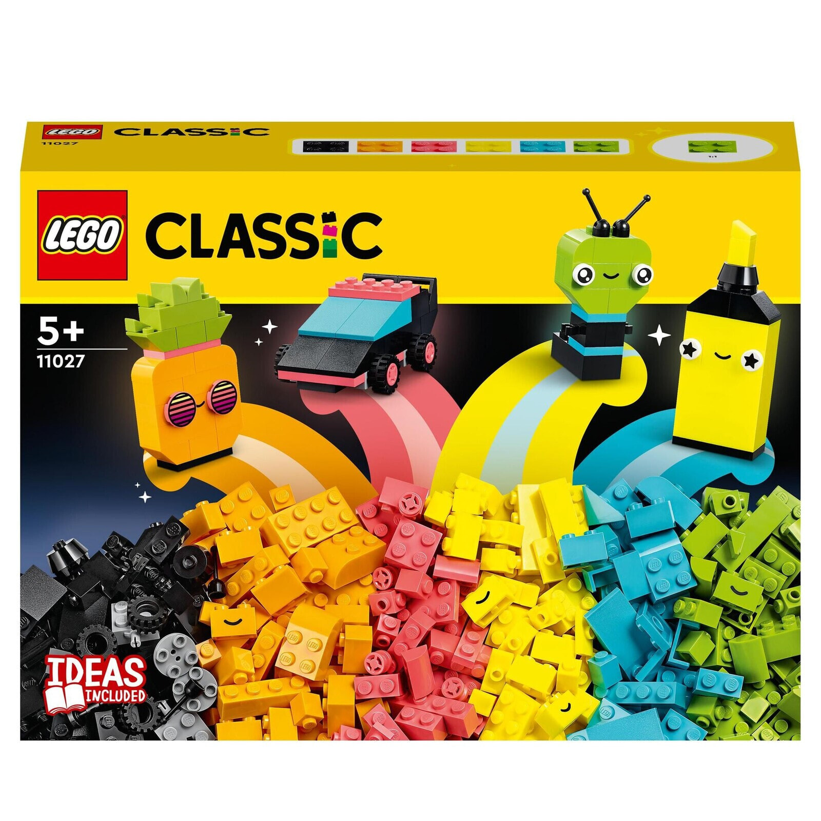 Конструктор LEGO Classic 11027 Креативное неоновое веселье