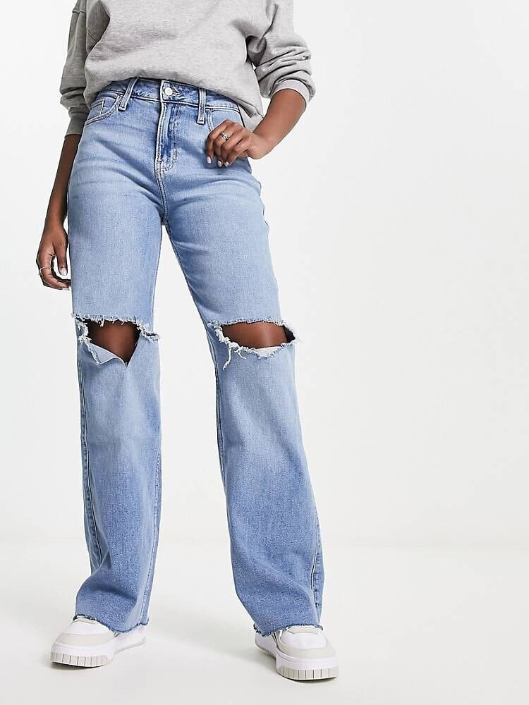 Hollister medium hotsell wash jeans