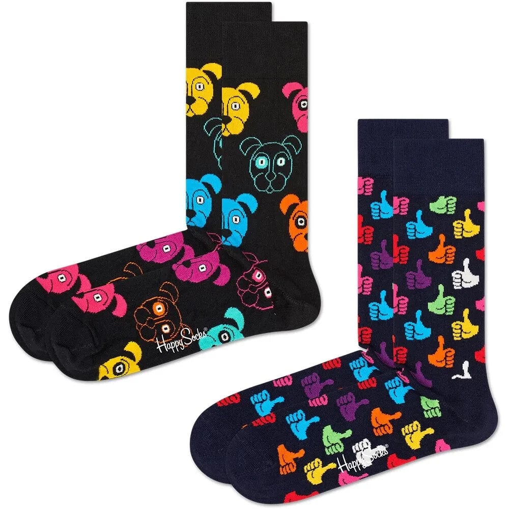 HAPPY SOCKS Classic Dogs Half long socks 2 pairs