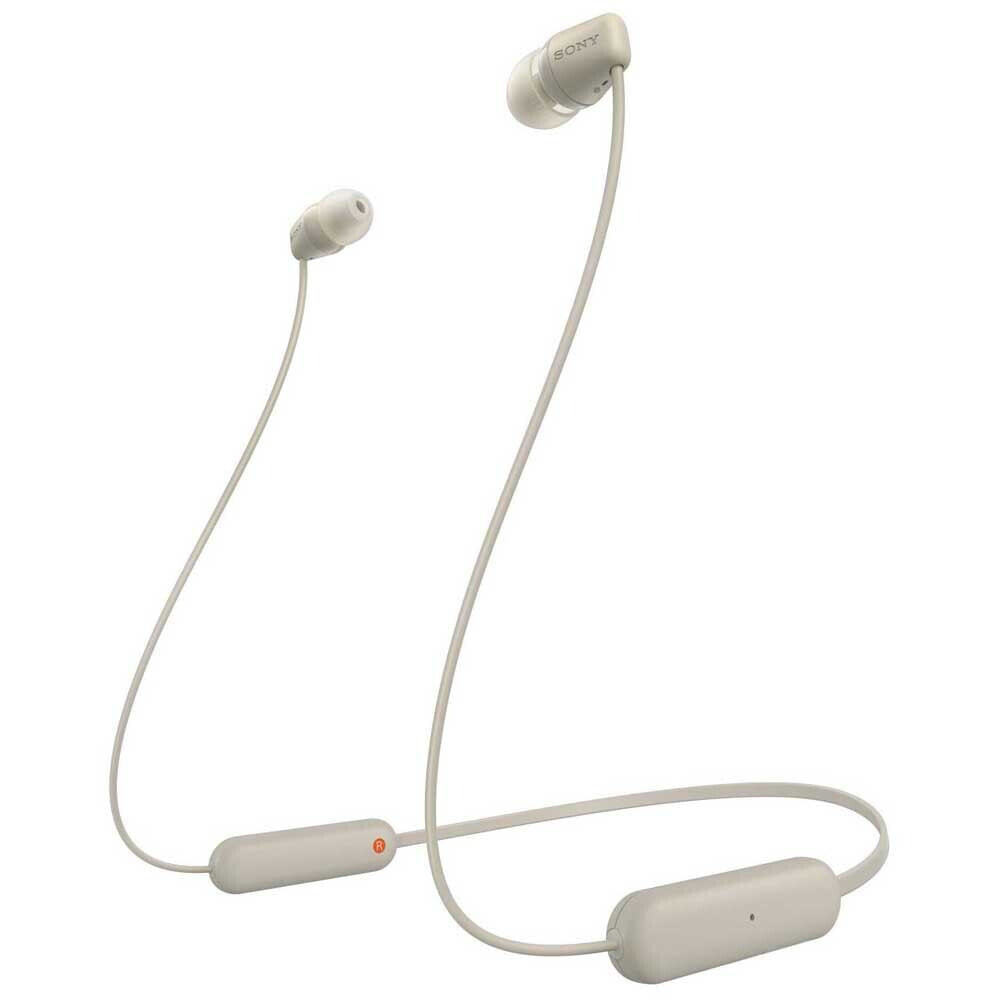 Sony WI-C100 Гарнитура Беспроводной Вкладыши Calls/Music Bluetooth Бежевый WIC100C