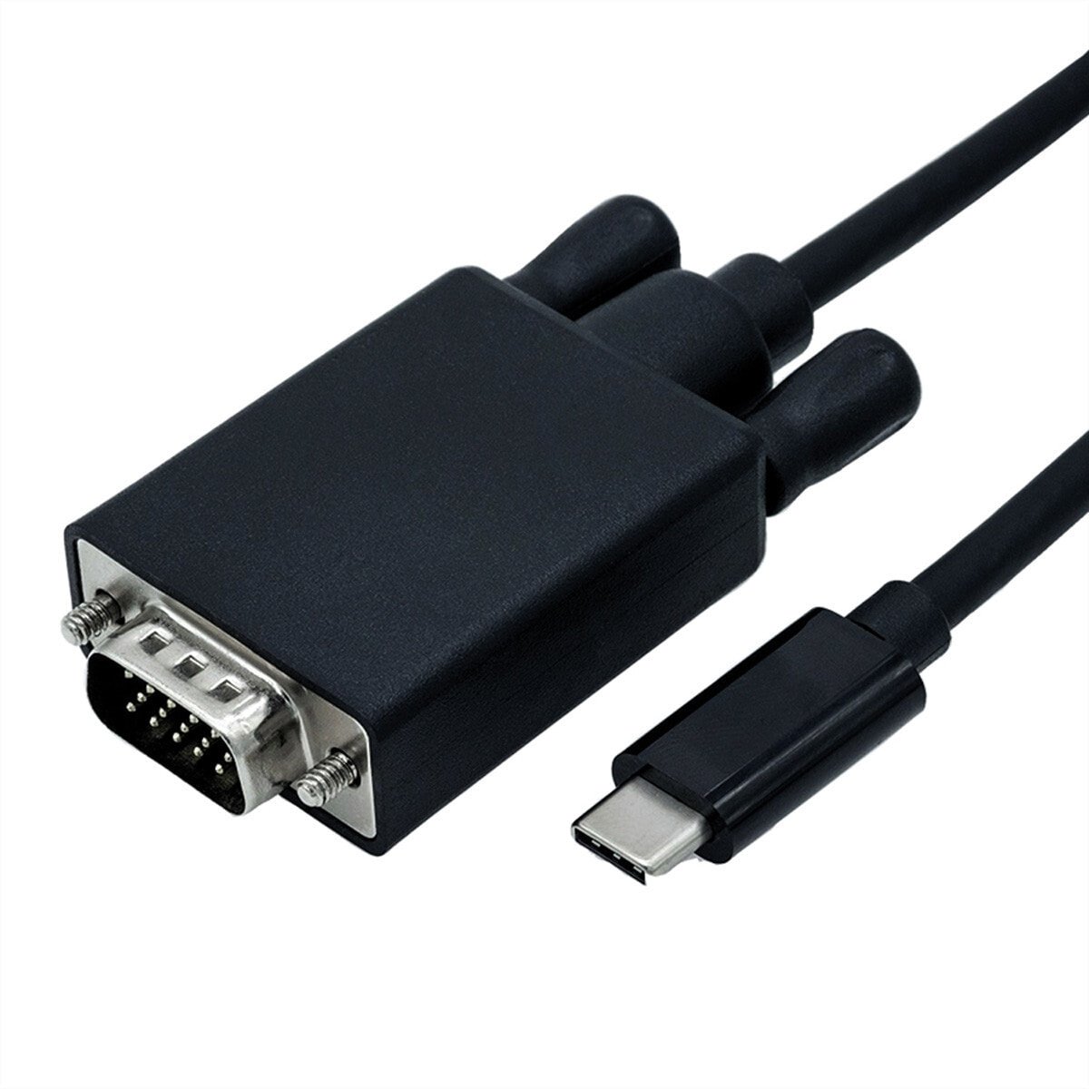 ROLINE 11.04.5820 видео кабель адаптер 1 m USB Type-C VGA (D-Sub) Черный