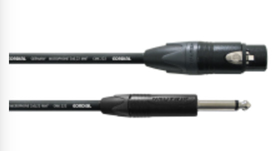 Cordial CPM FP аудио кабель 10 m 6,35 мм XLR (3-pin) Черный CPM 10 FP