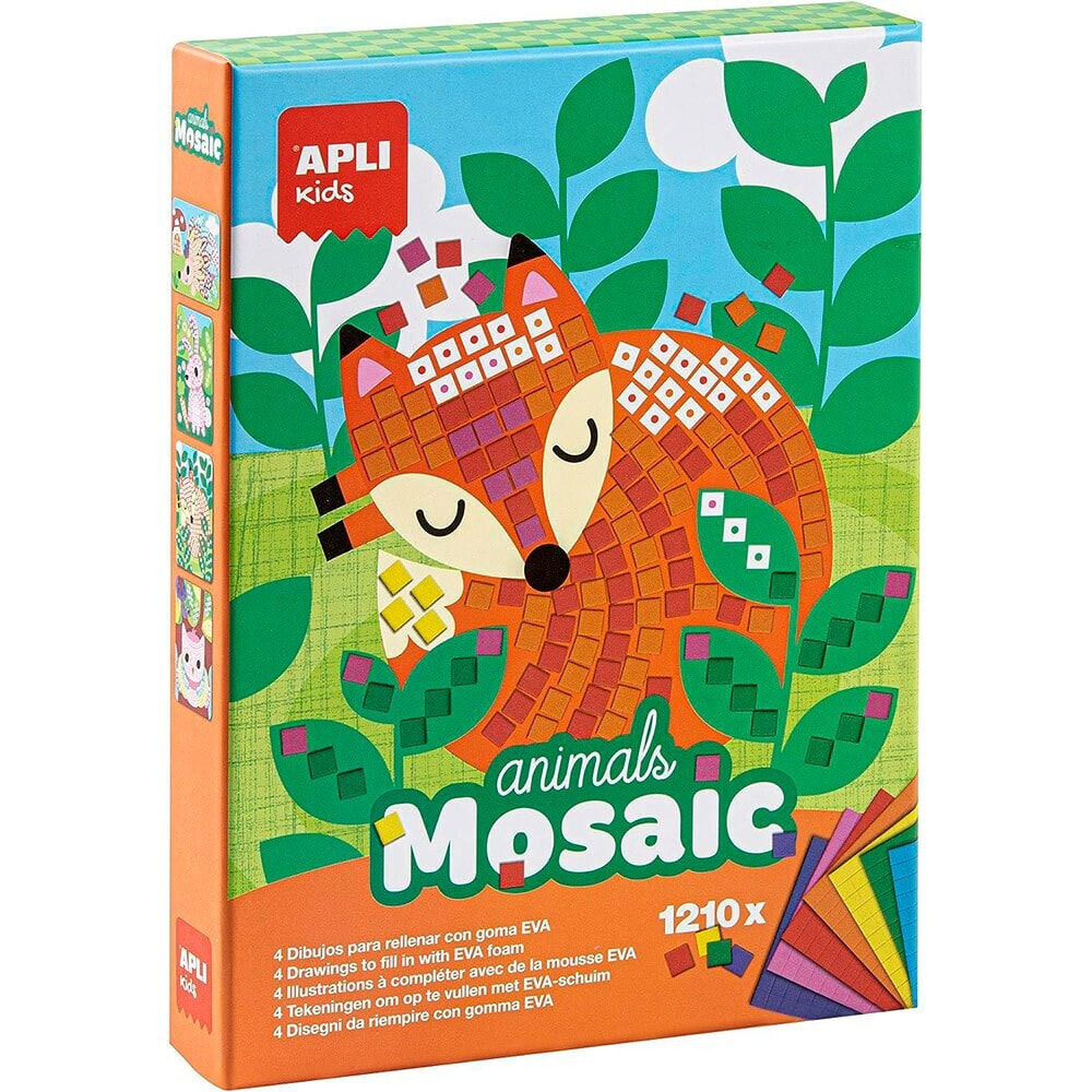 APLI Animals Rubber Mosaic Game 4 Units