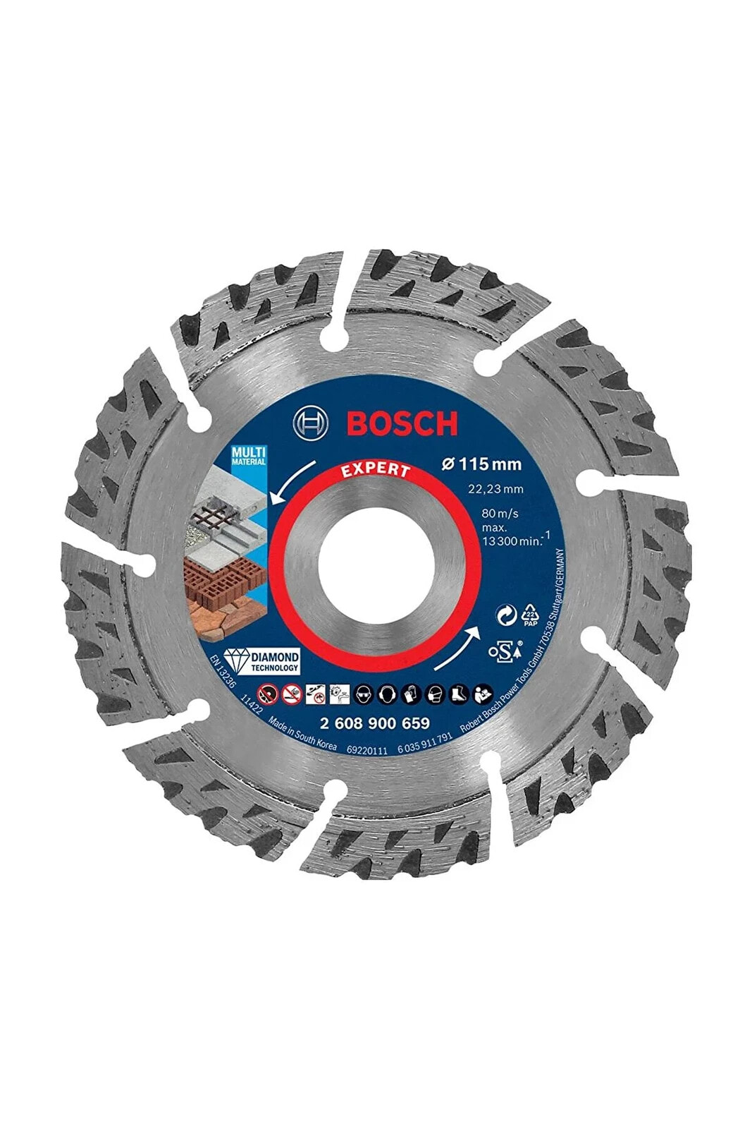 EXPERT MultiMaterial Elmas Kesme Diski 115 x 22,23 x 2,2 x 12 mm