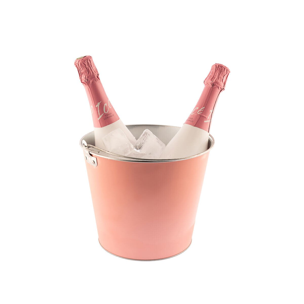 Ice Bucket Koala With handle Pink Metal 5 L