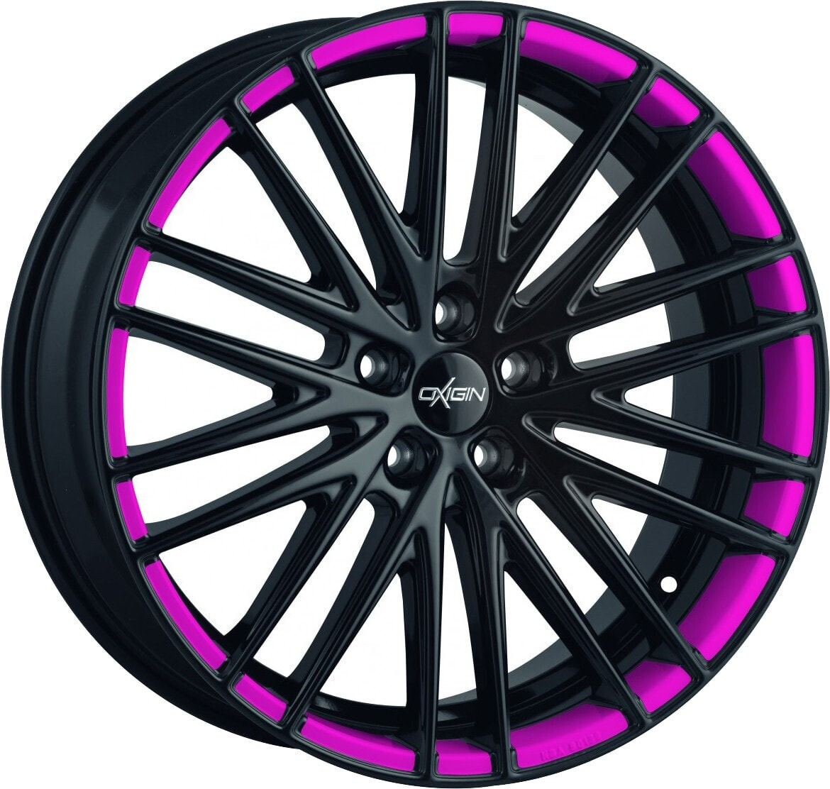 Колесный диск литой Oxigin 19 Oxspoke black custom foil 7.5x17 ET38 - LK5/114.3 ML72.6