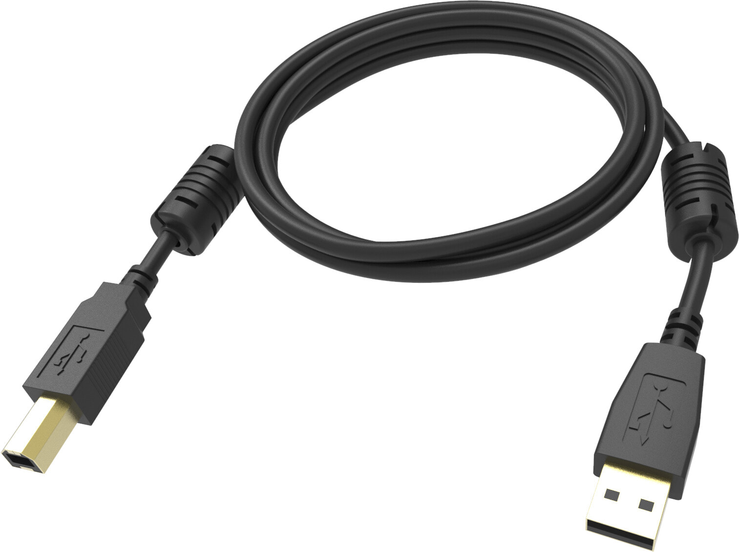 Vision TC 1MUSB/BL USB кабель 1 m 2.0 USB B USB A Черный