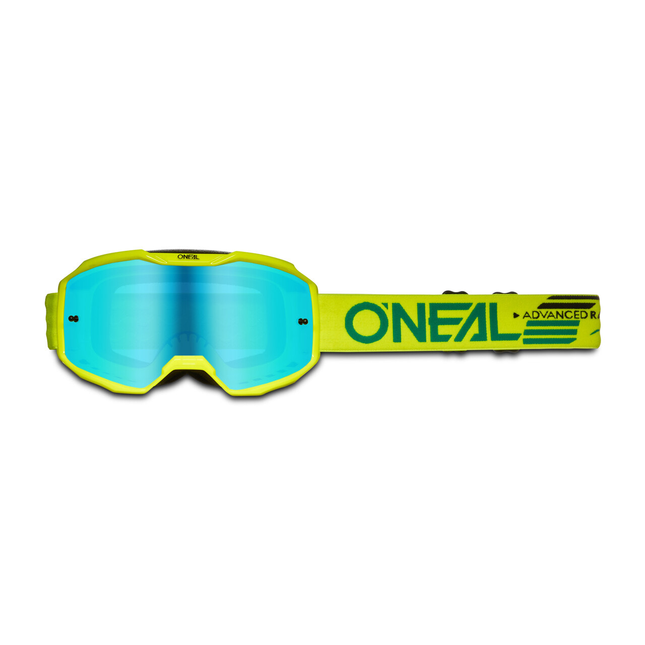 Crossbrille O'Neal B-10 Solid Neongelb-Radium Blau