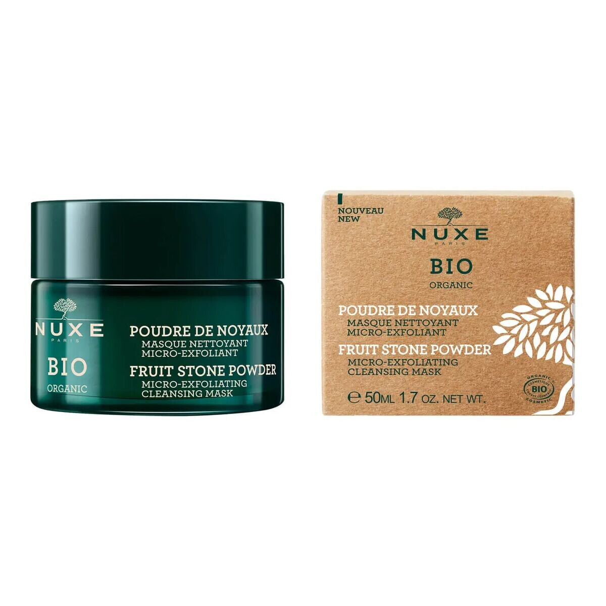 Отшелушивающая маска Nuxe Bio Organic Fruit Stone Powder 50 ml