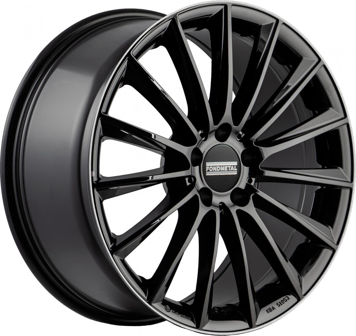 Колесный диск литой Fondmetal Aidon glossy black machined lip 8.5x20 ET50 - LK5/112 ML66.5