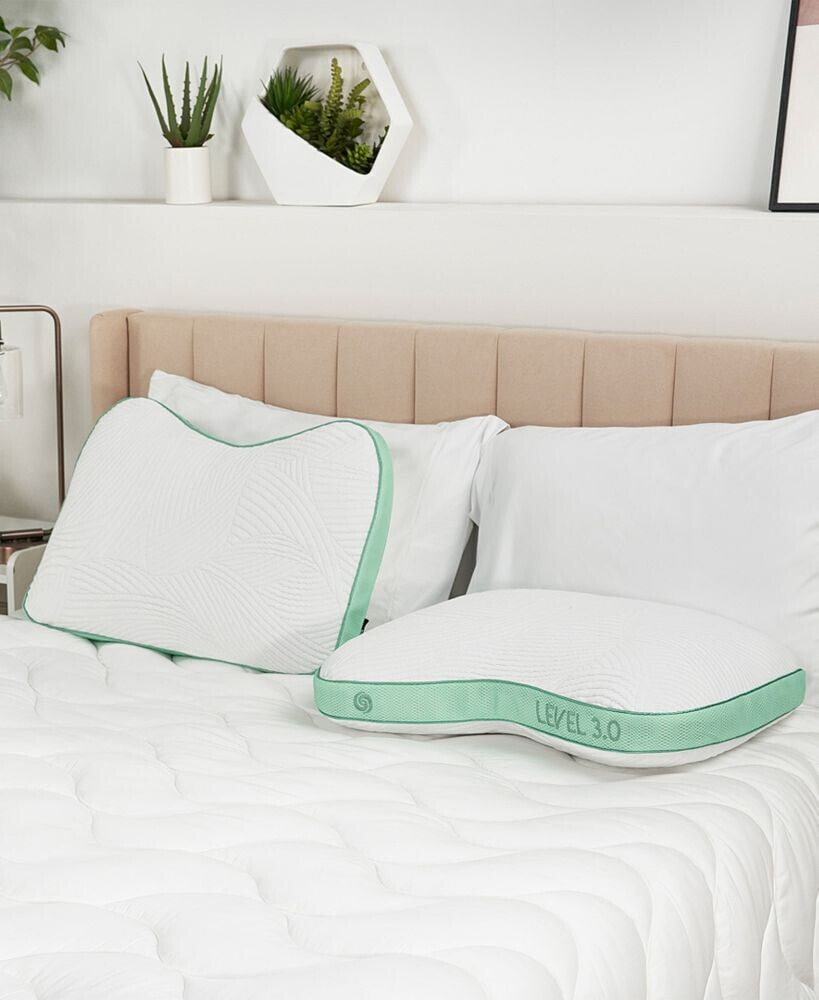Bedgear level Cuddle Curve Performance Pillow 0.0, Standard/Queen