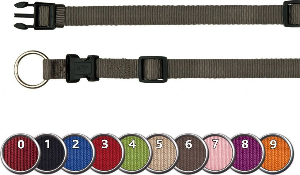 Trixie Collar Premium, XXS – XS: 15–25 cm / 10 mm, black