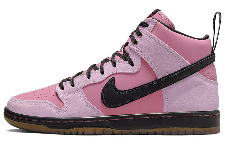 KCDC x Nike Dunk High SB Pro QS 防滑耐磨 高帮 板鞋 男女同款 粉黑 / Кроссовки KCDC x Nike Dunk High SB Pro QS DH7742-600