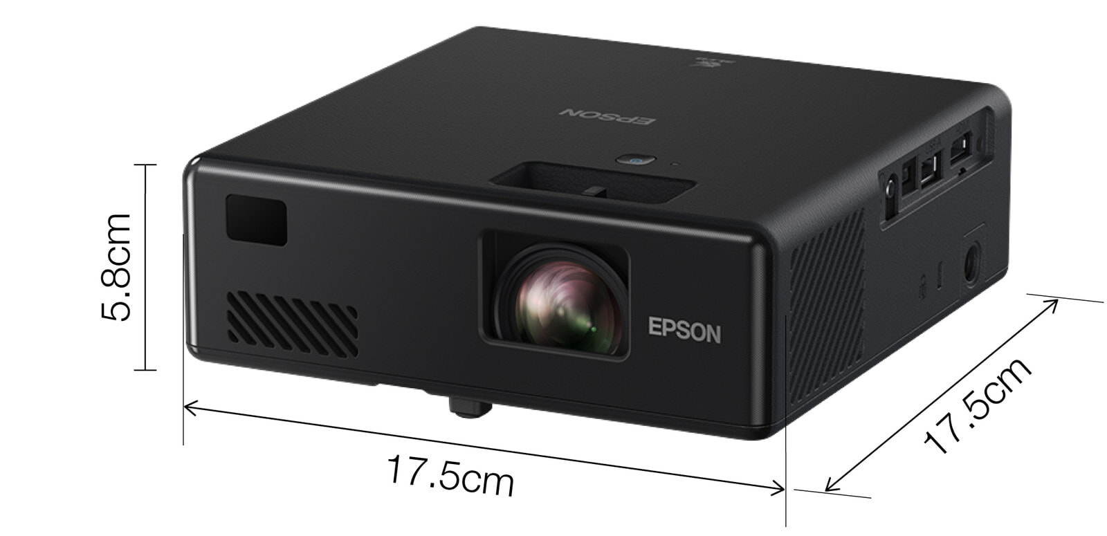 Epson EF-11 мультимедиа-проектор 1000 лм 3LCD 1080p (1920x1080) Настольный проектор Черный V11HA23040