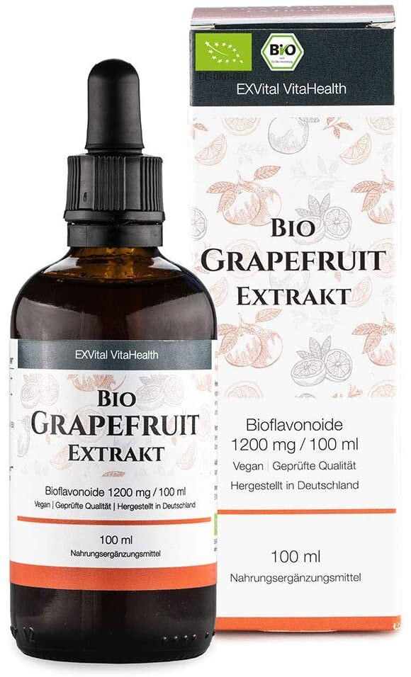 Экстракт грейпфрута Exvital Organic Grapefruit Seed Extract, 1200 mg