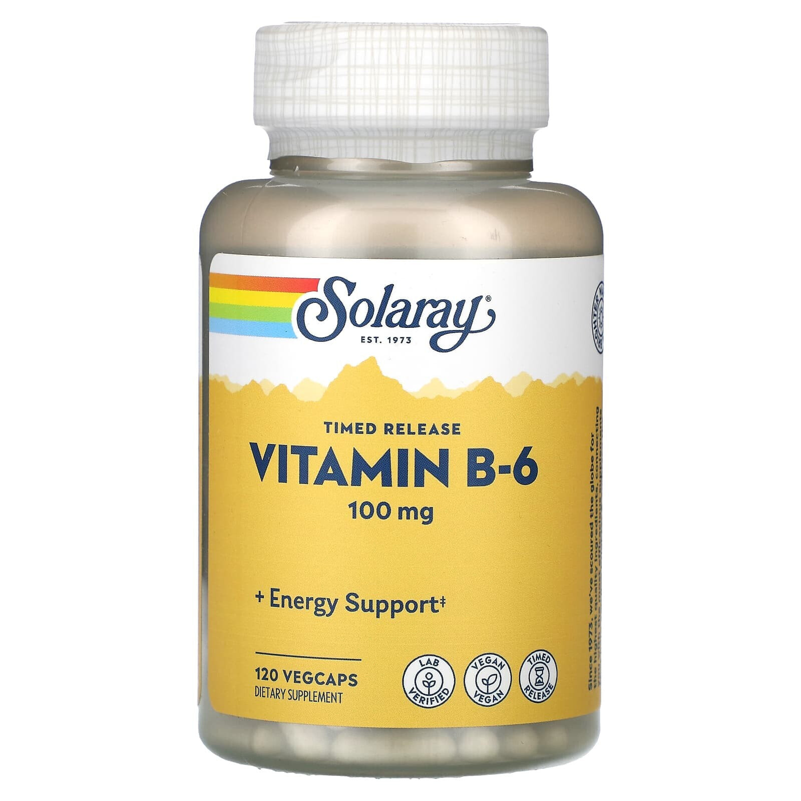 Vitamin B-6, 100 mg, 120 VegCaps