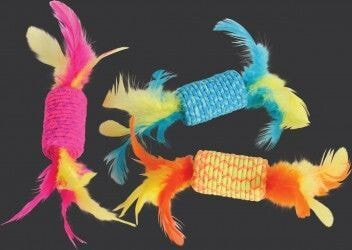 Zolux Toy cat candy with feathers flexible