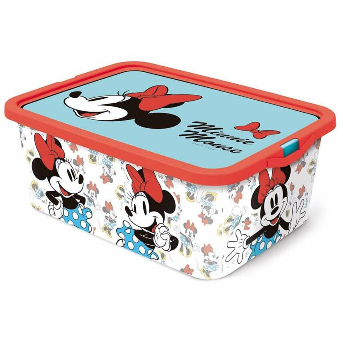 Storage Box Minnie Mouse Vintage 13 L polypropylene