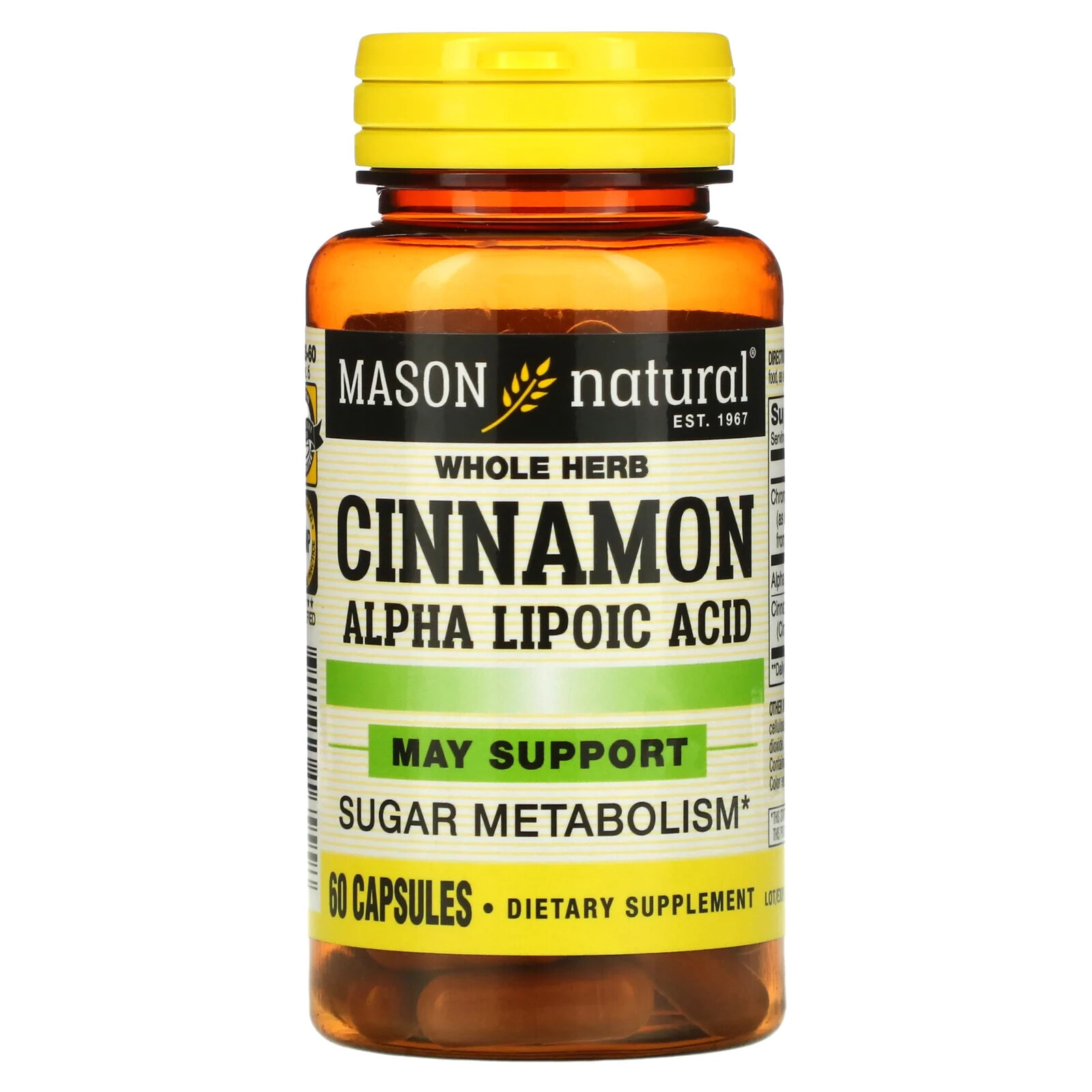 Cinnamon Alpha Lipoic Acid, 60 Capsules