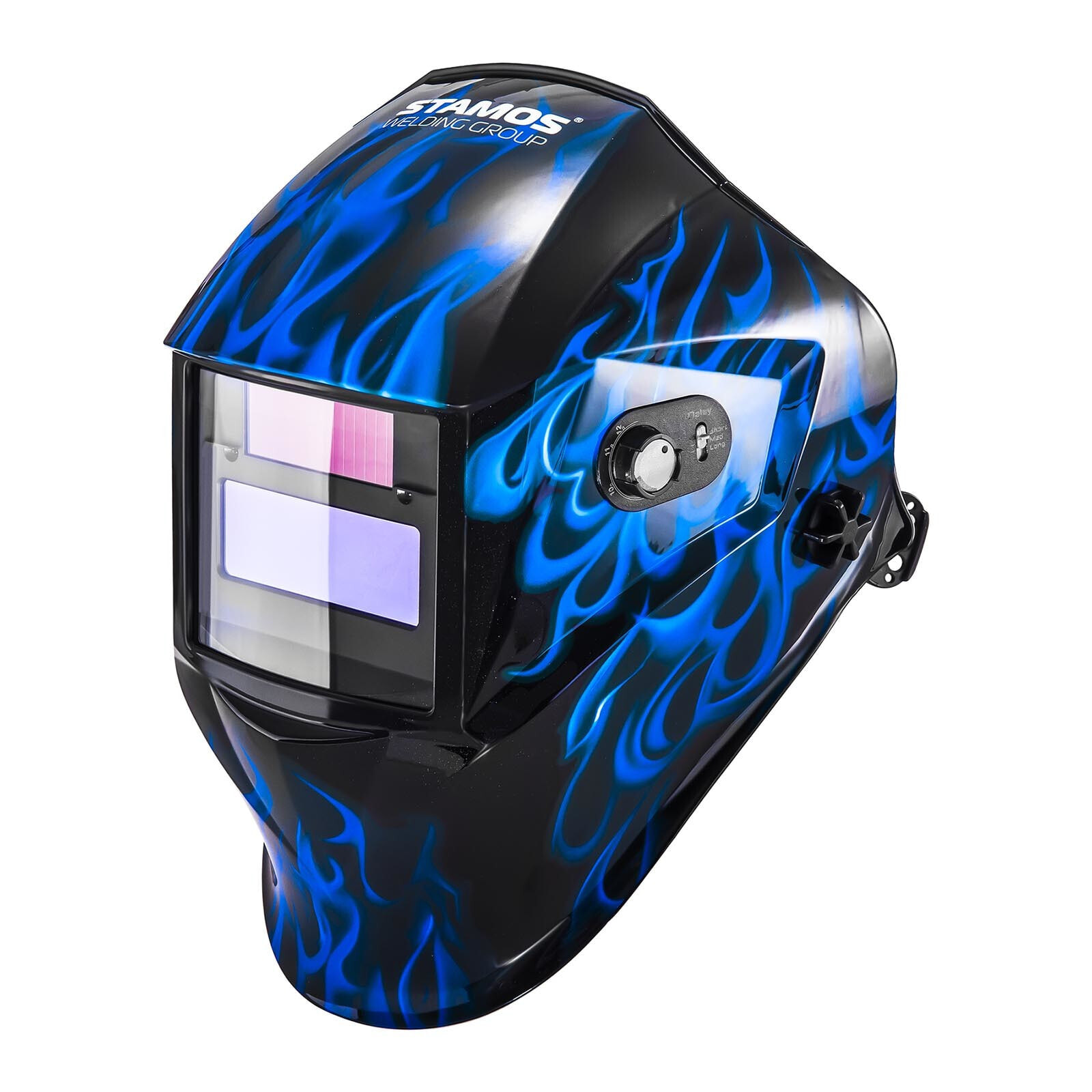 Auto-darkening welding helmet mask with grind function SUB ZERO