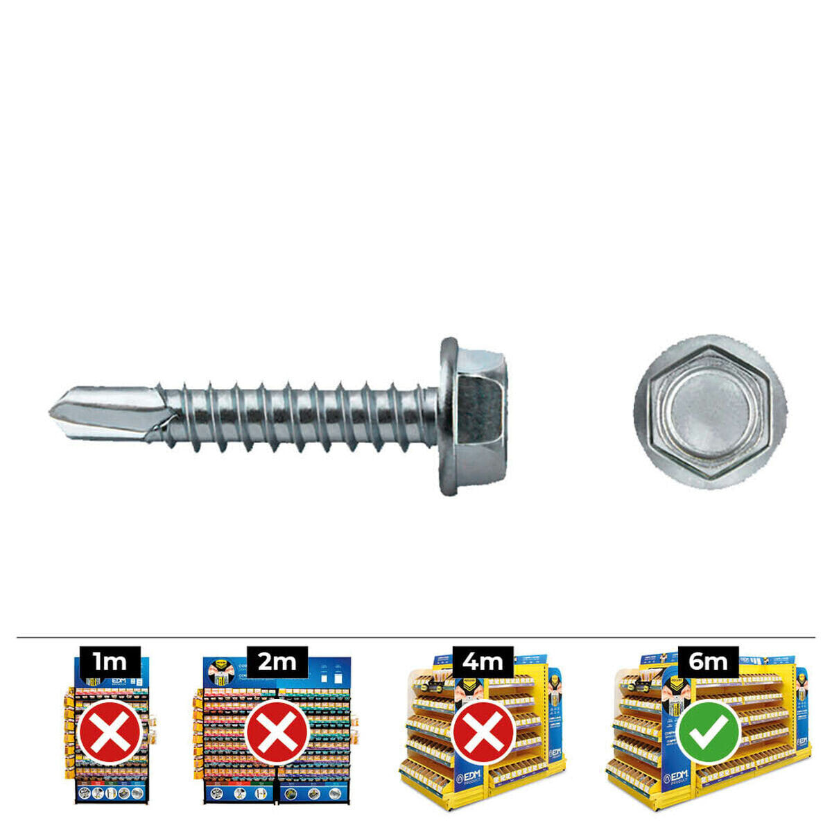 Box of screws CELO Metal plate screw 250 Units Galvanised