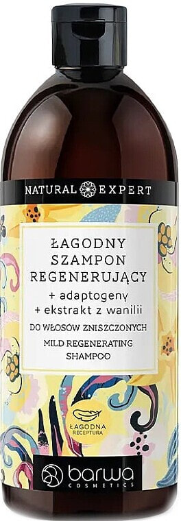 Reparierendes Shampoo für geschädigtes Haar - Barwa Natural Expert Mild Regenerating Shampoo