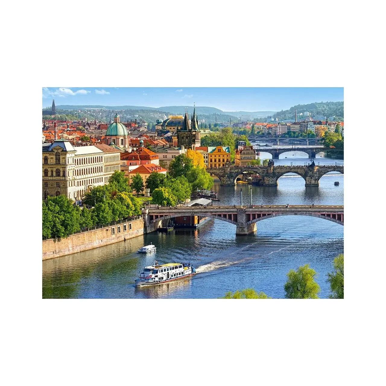Puzzle Blick auf Brücken in Prag 500