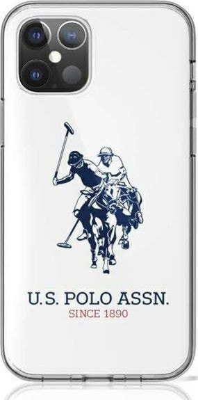 чехол силиконовый белый с логотипом iPhone 12 Pro Max U.S. Polo Assn.