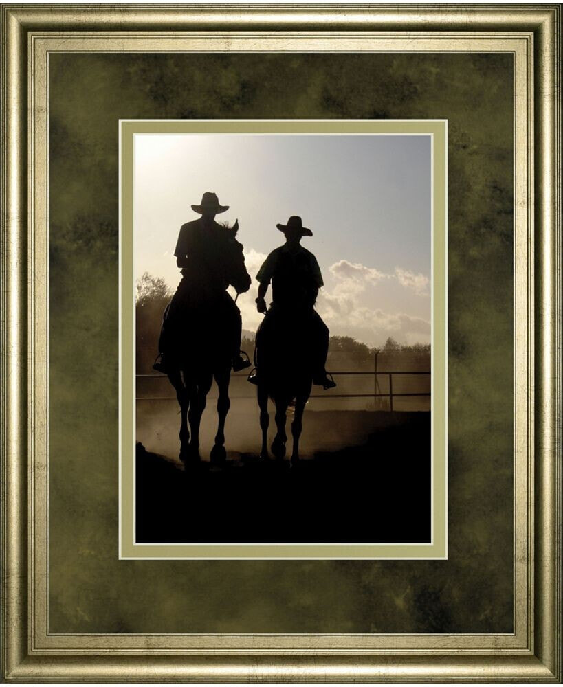 Classy Art cavaliers Cowboys by Yann Siwiak Framed Print Wall Art - 34