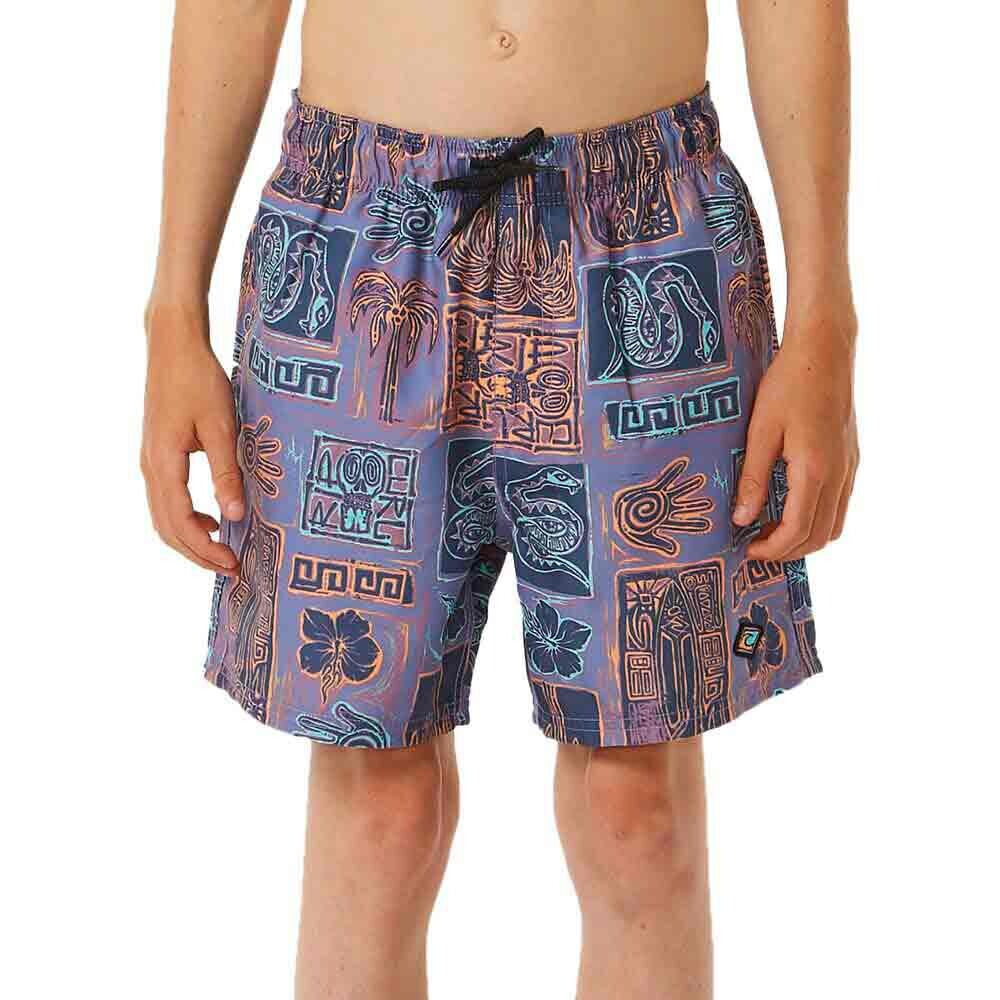 RIP CURL Lost Islands Tile Volley Swimming Shorts