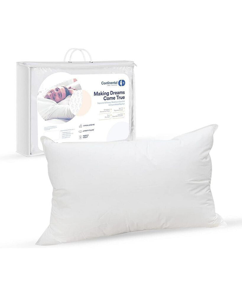 Continental Bedding down Alternative Pillow for All Sleep Positions - King Pack of 1