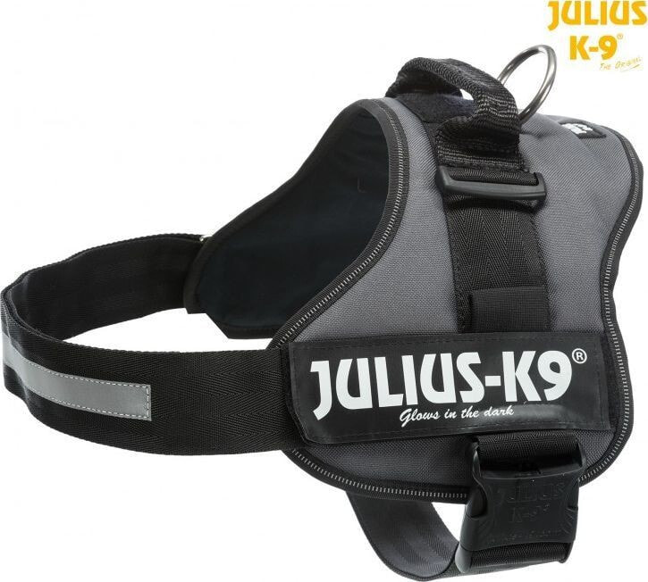 Trixie Julius-K9® Powerharness® dog harness, anthracite, 3 / XL – XXL: 82–116 cm / 50 mm