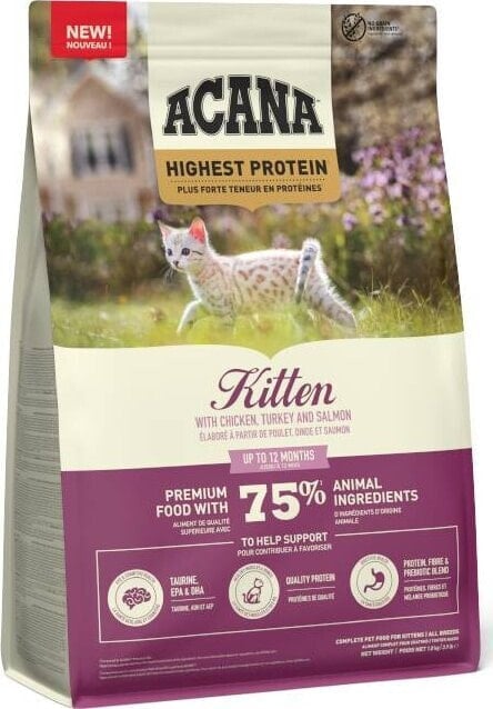 Acana ACANA KITTEN Kurczak, indyk, łosoś dla kociąt 1,8kg