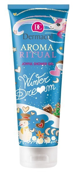 Dermacol Aroma Ritual Winter Dream Нежный гель для душа со сладким запахом кокоса и ванили  250 мл