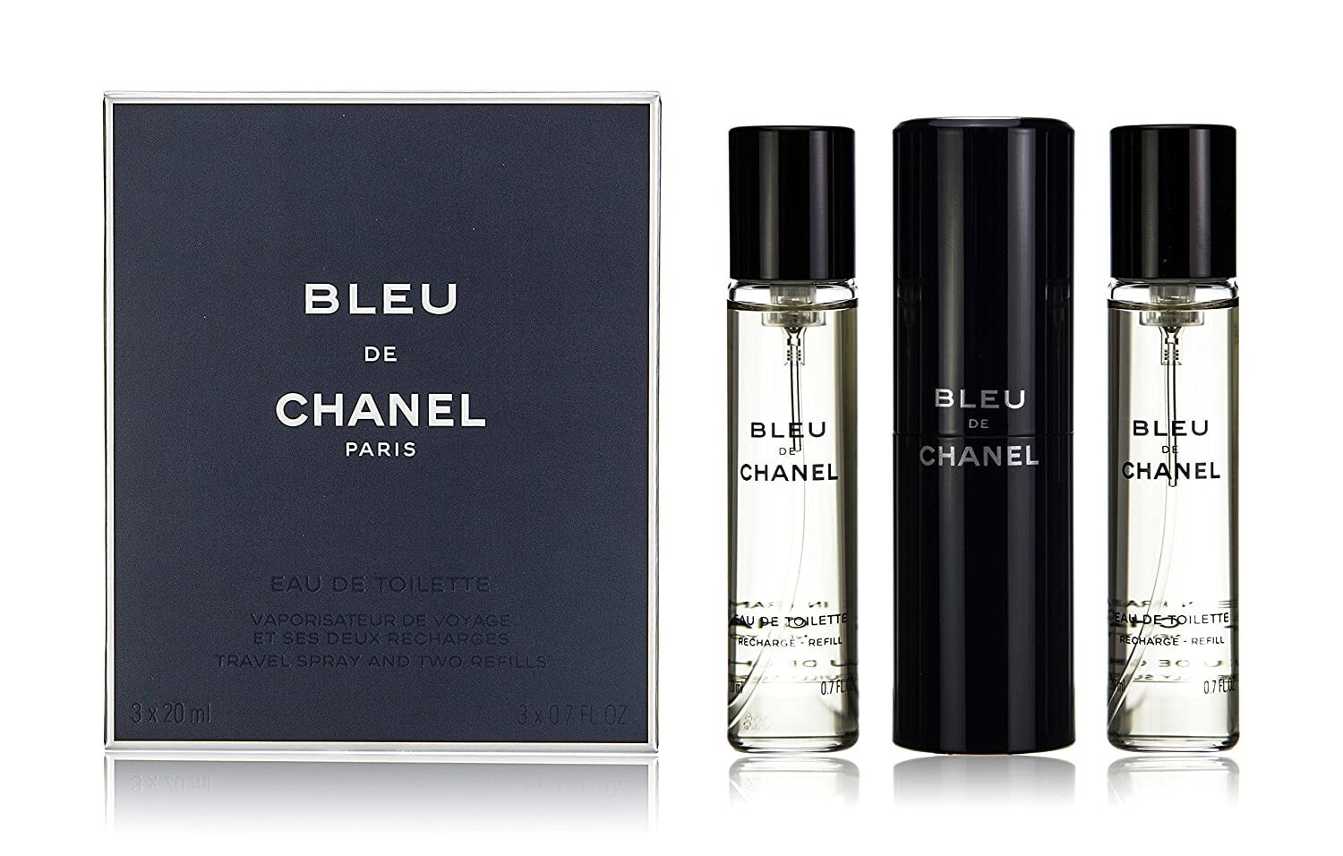 Chanel Bleu de Chanel Набор: Туалетная вода 20 мл + Сменные блоки 2x20 мл