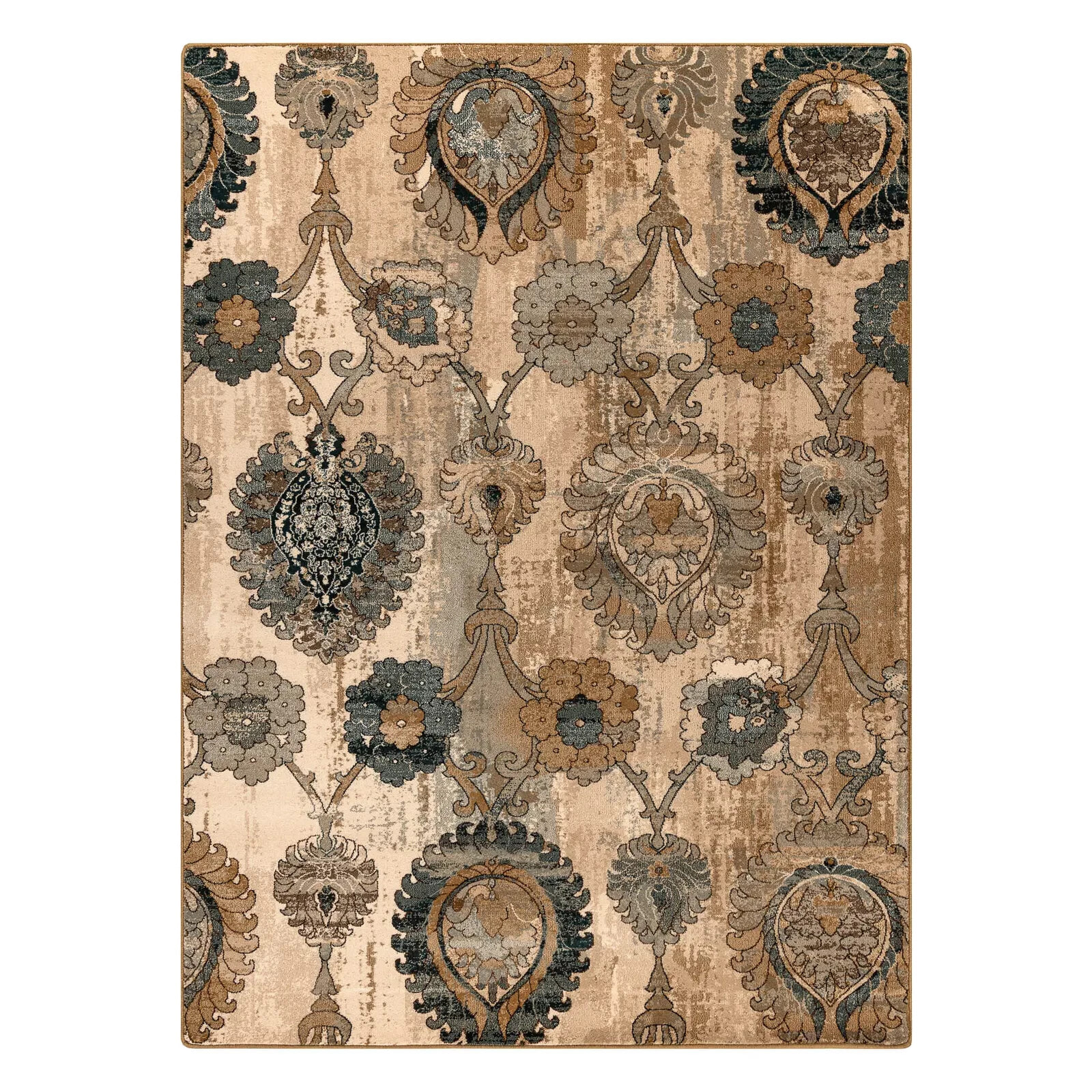 Tapis En Laine Polonia Olivo Ornement