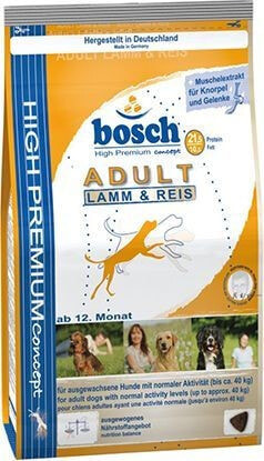 Сухой корм для собак Bosch, Tiernahrung Adult, для взрослых, с ягненком и рисом, 3 кг