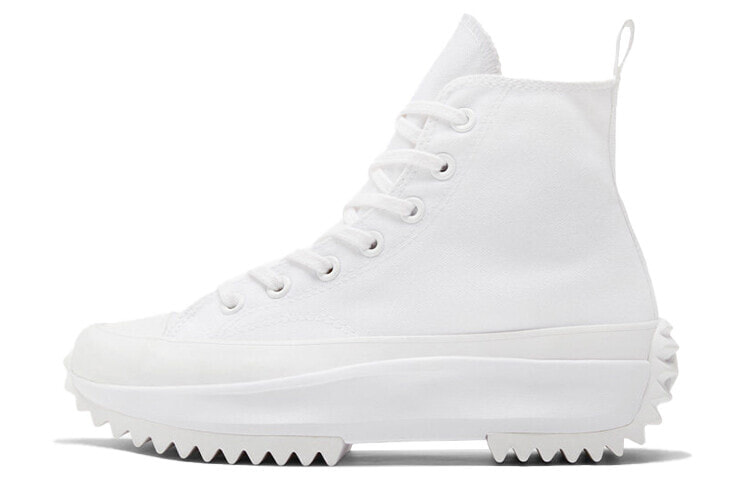 Converse Run Star Hike 防滑耐磨 低帮 帆布鞋 男女同款 白色 / Кеды Converse Color Run Star Hike Triple White (Белый)