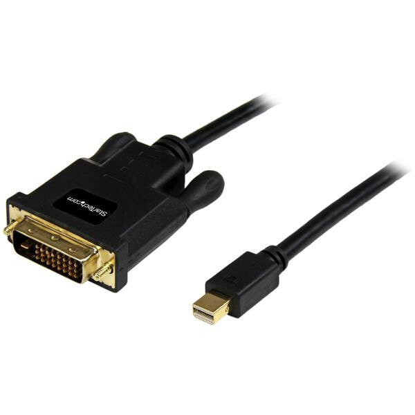 StarTech.com MDP2DVIMM10B видео кабель адаптер 3 m mini DisplayPort DVI-D Черный