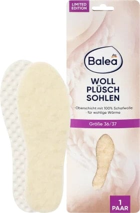 Einlegesohlen Wollplüsch Gr. 36/37 (1 Paar), 2 St