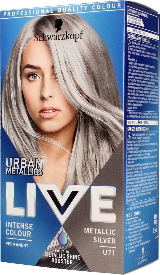 Краска для волос Schwarzkopf Live Urban Metallics nr U71 Metallic Silver