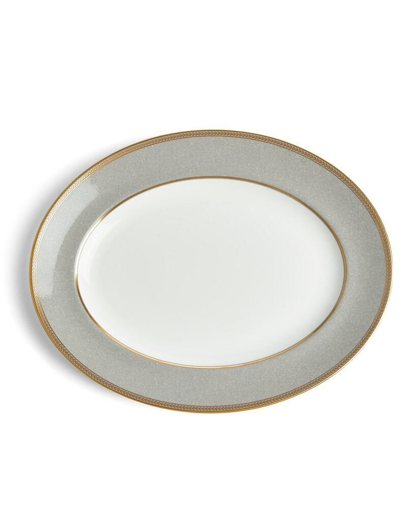 Wedgwood renaissance Grey Oval Platter 13.75