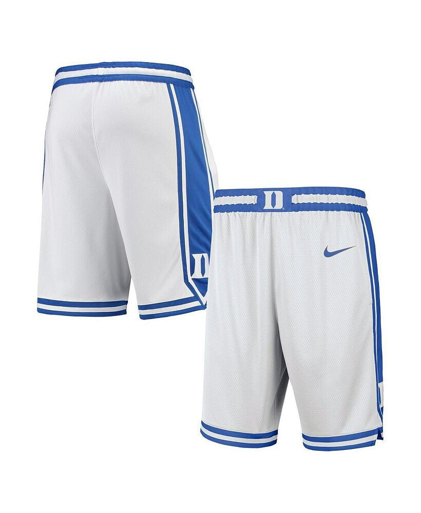 Nike men's White Duke Blue Devils Limited Basketball Shorts