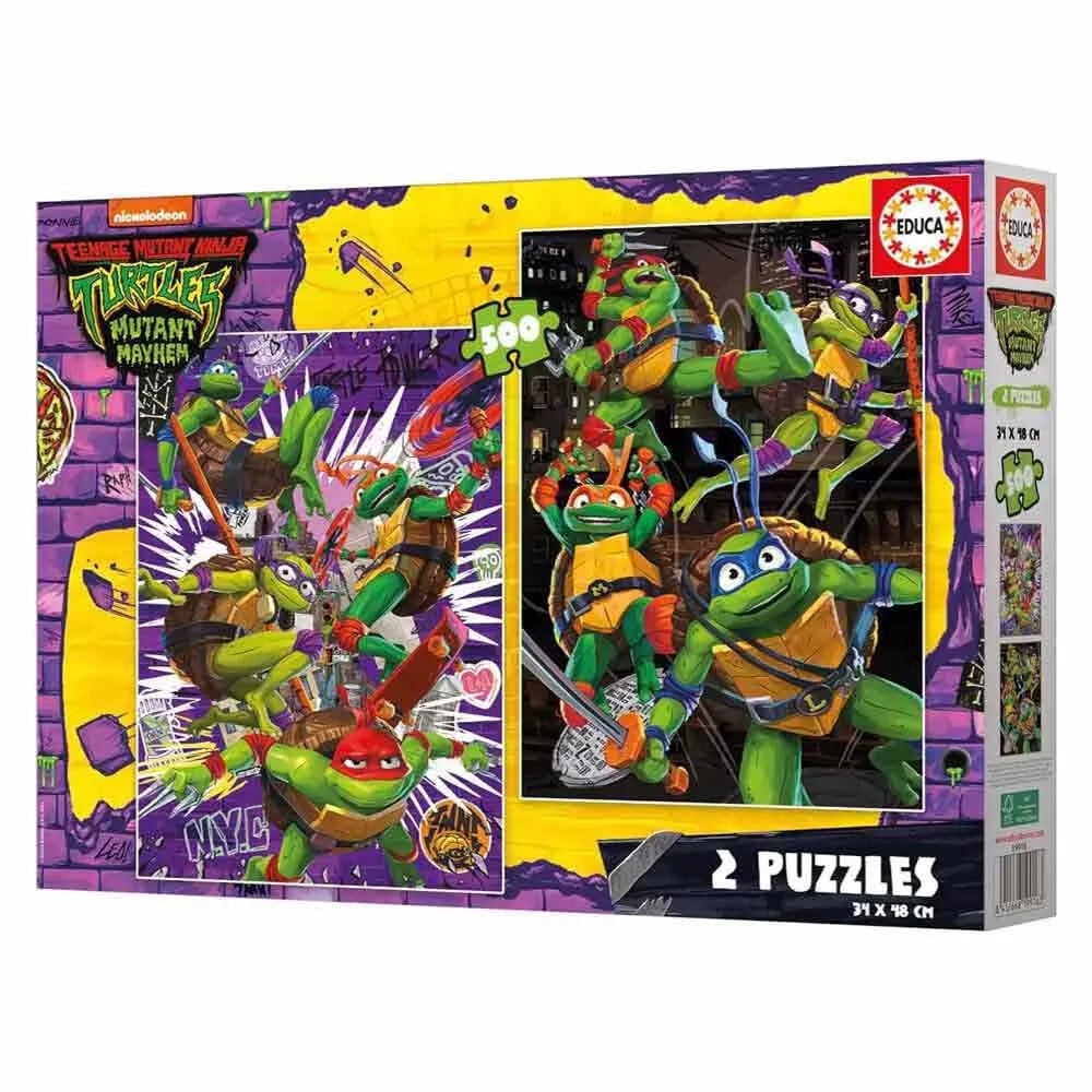 EDUCA 2x500 Pieces Ninja Turtles puzzle