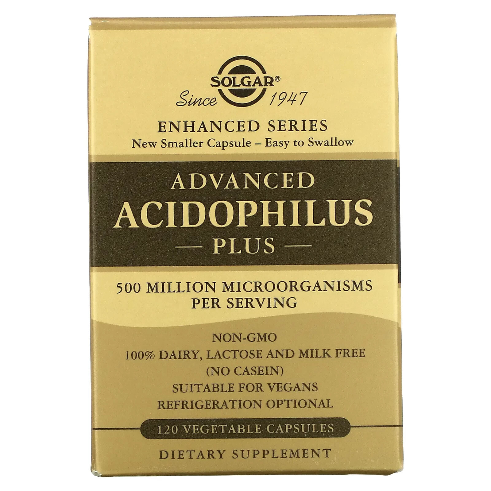 Солгар, Advanced Acidophilus Plus, 60 растительных капсул