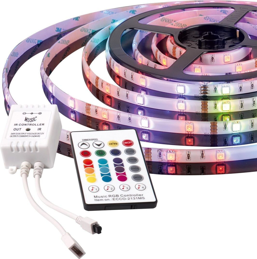 Activejet LED strip 3m 7W / m RGB multicolor (AJE-LED Music Stripe)